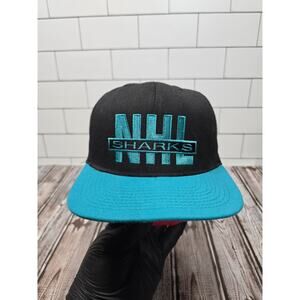 Nutmeg San Jose Sharks Vintage NHL Hockey Adjustable Snapback Hat